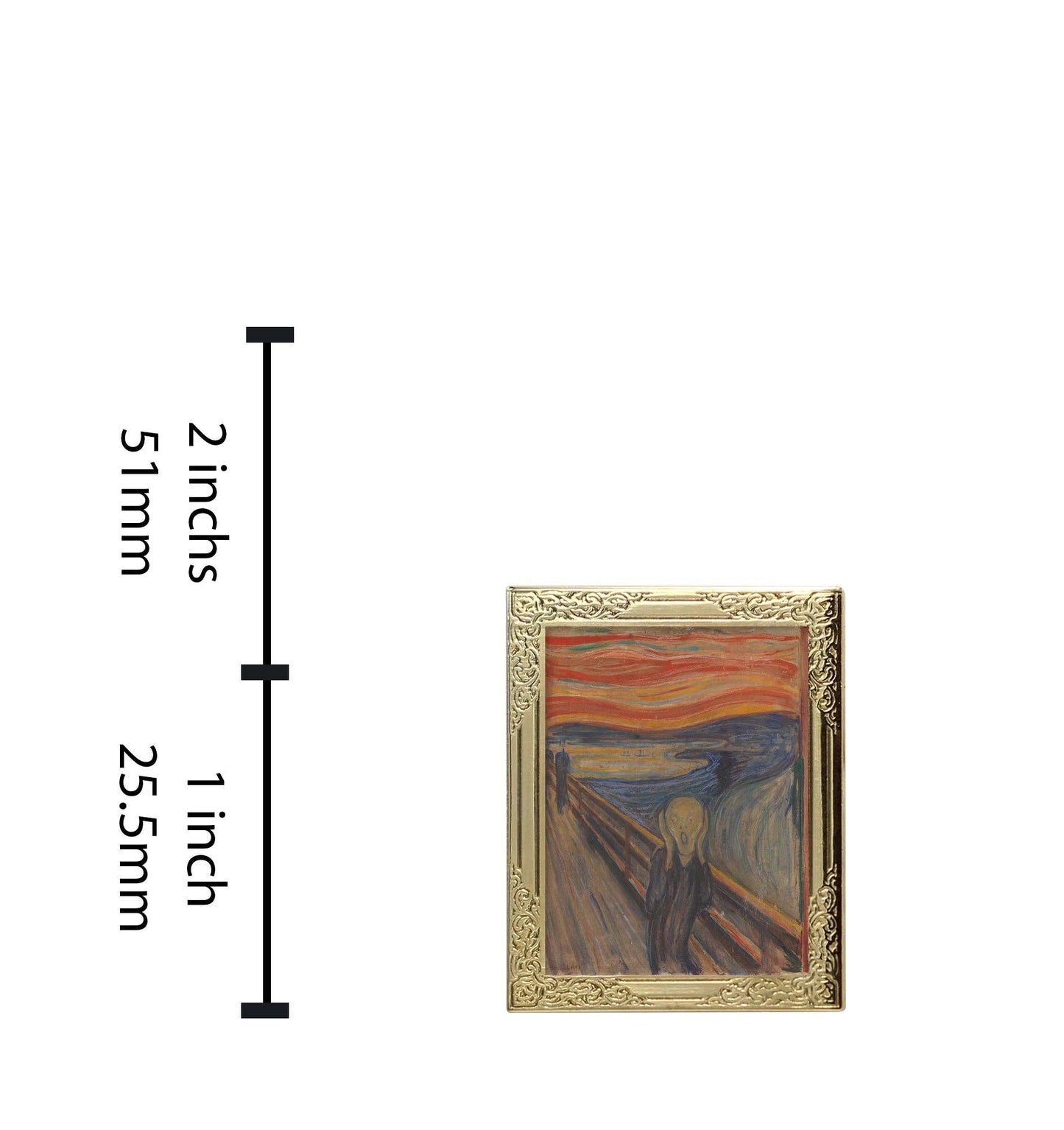 The Scream by Munch Art Frame Pin | Museum Enamel Lapel Pin