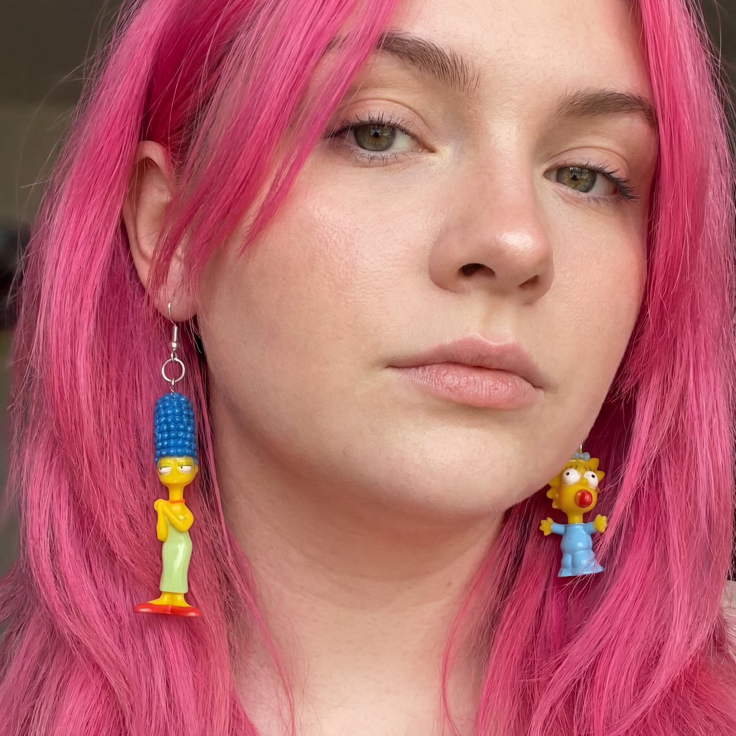 The Simpsons: Marge and Maggie Earrings | Dangle Fashion Jewelry