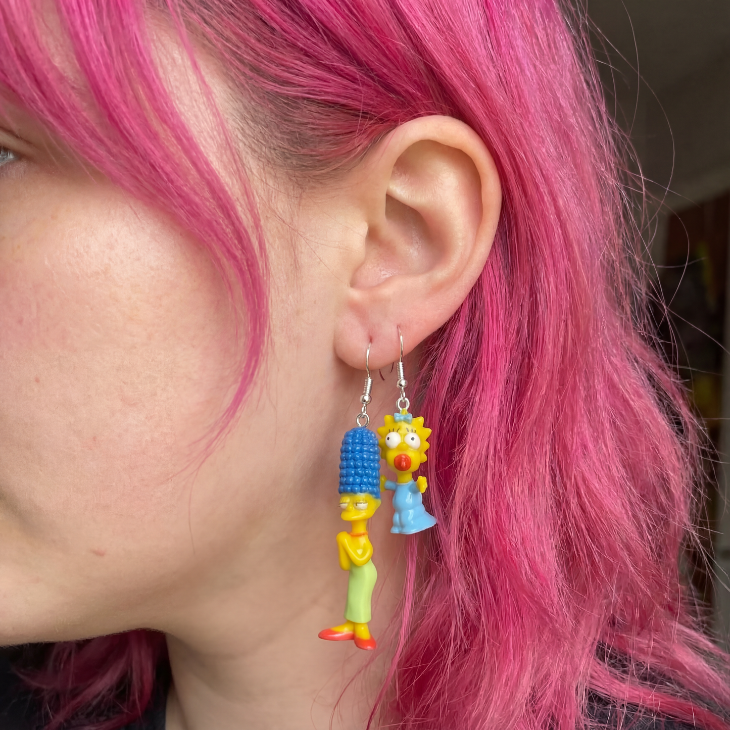 The Simpsons: Marge and Maggie Earrings | Dangle Fashion Jewelry