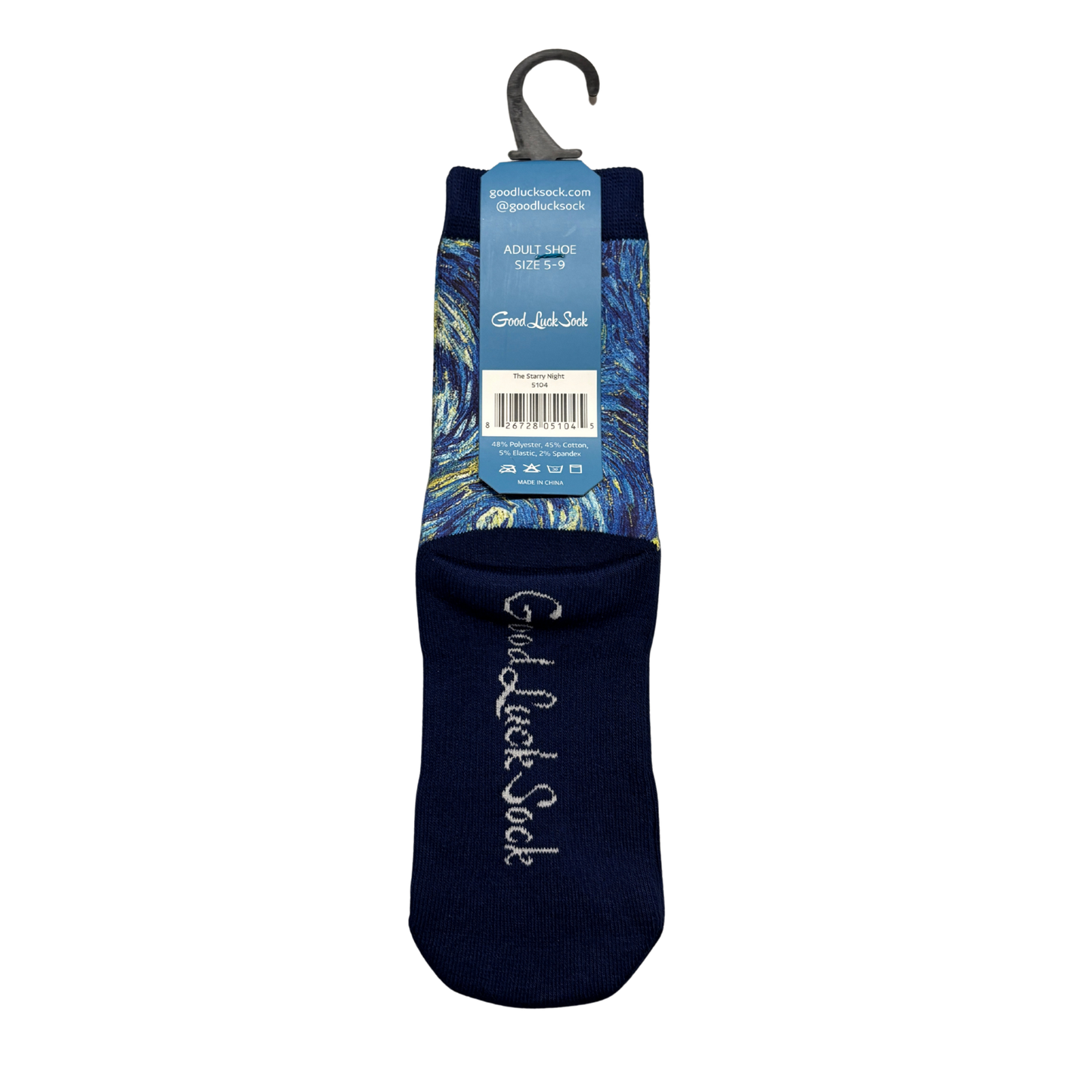 The Starry Night Art Women's Crew Socks | Vibrant Van Gogh-Inspired Crew Socks
