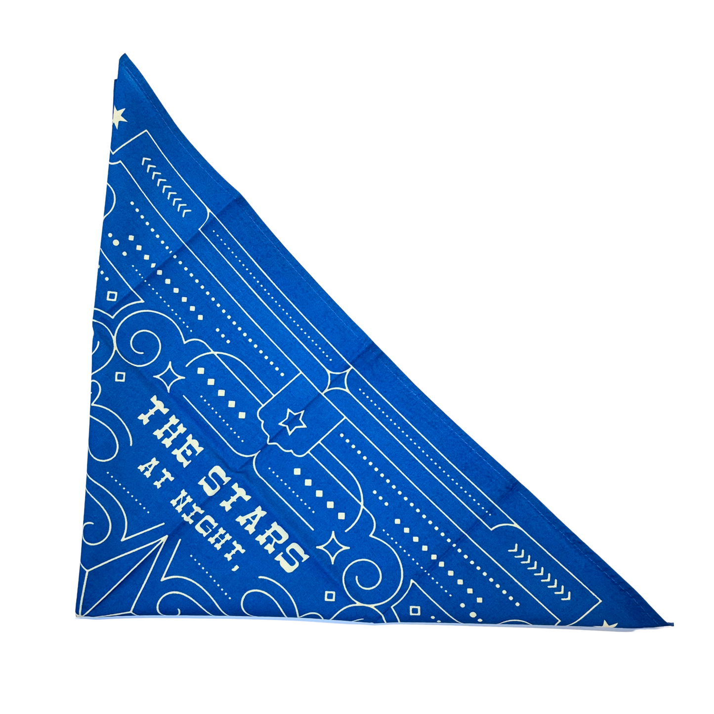 The Stars at Night Are Big & Bright Texas Bandana | Cotton Headwrap Scarf | 22'' x 22''