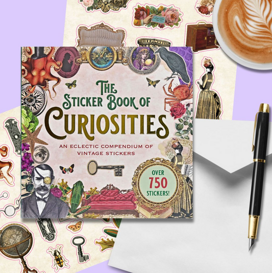 The Sticker Book of Curiosities | An Eclectic Compendium of Vintage Stickers | Over 750 Decals