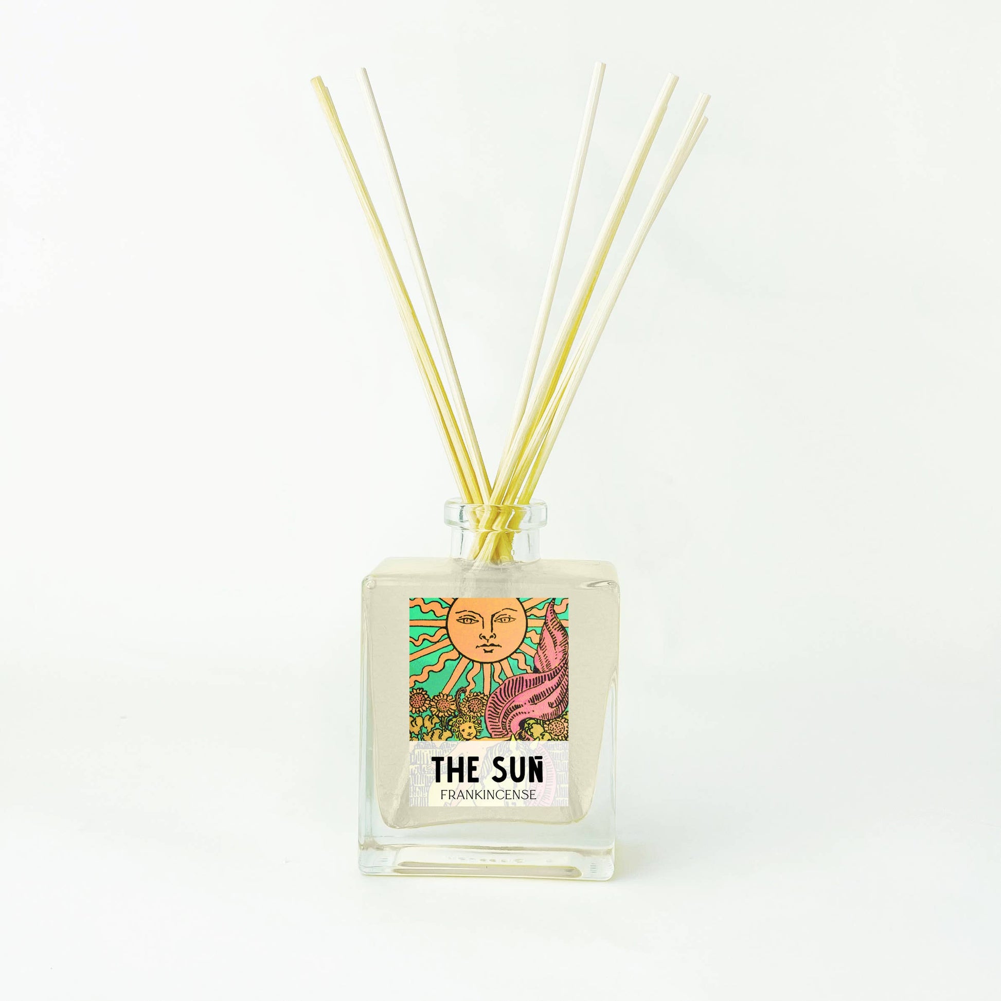 The Sun Tarot Card Home Reed Diffuser in Frankincense Scent | Aromatheraphy Gift Idea