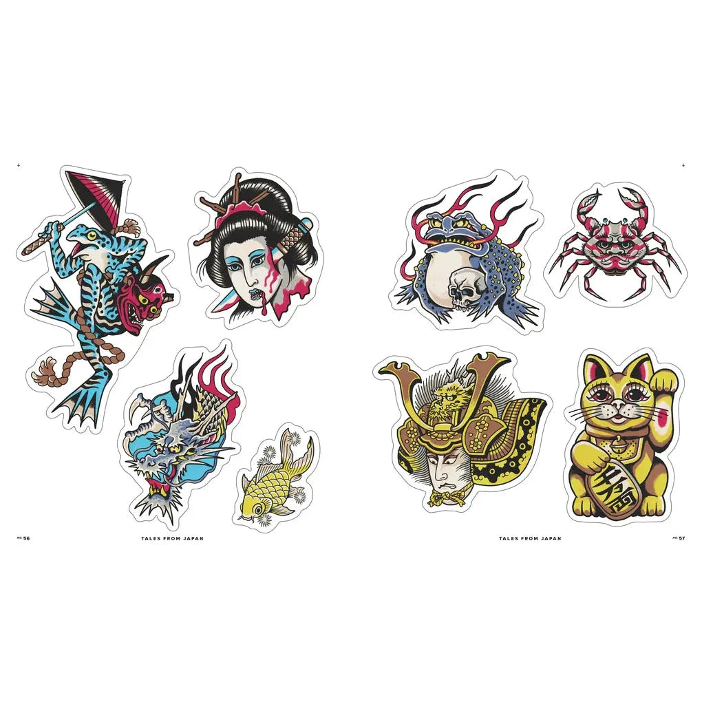 The Tattoo Sticker Book | Traditional to Contemporary Illustrated Designs Decal