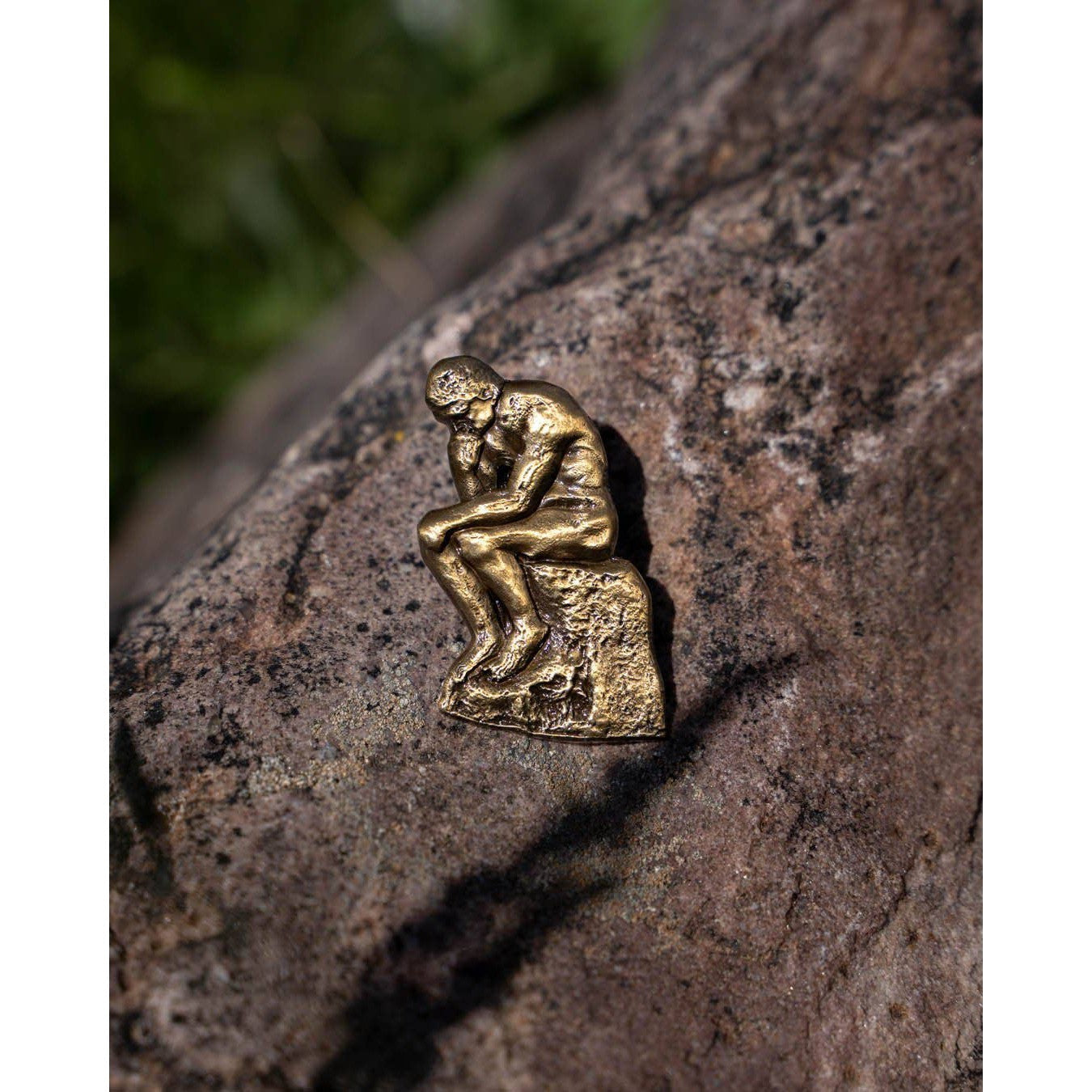 The Thinker Pin Brooch | 3D Relief Lapel Pin | 1.4" x 1"