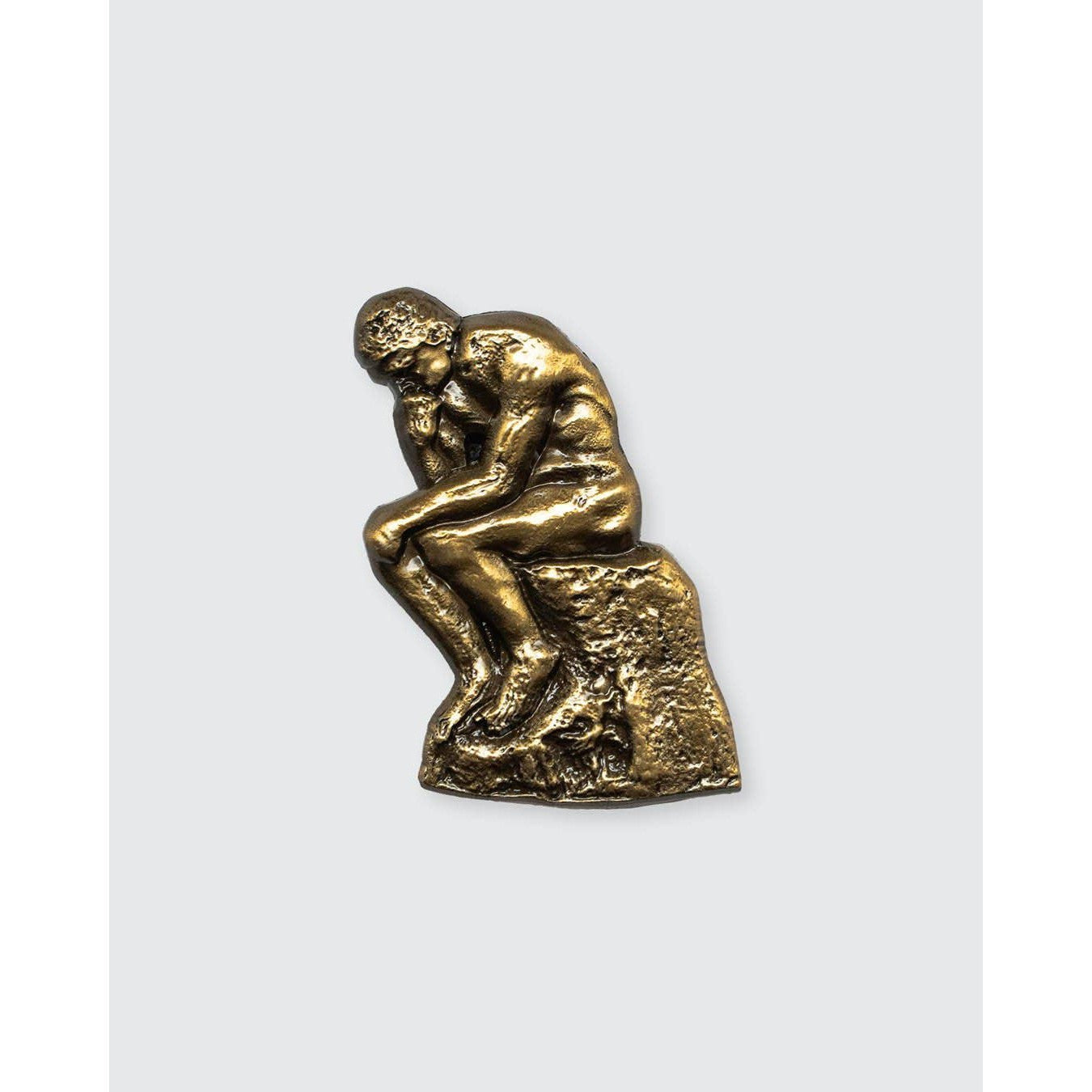 The Thinker Pin Brooch | 3D Relief Lapel Pin | 1.4" x 1"