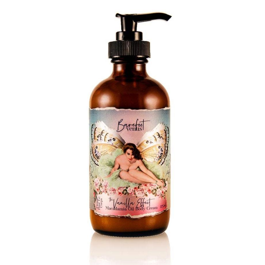 The Vanilla Effect | Body Cream | Handmade + Cruelty-Free | Macadamia, Almond Oil | 8oz