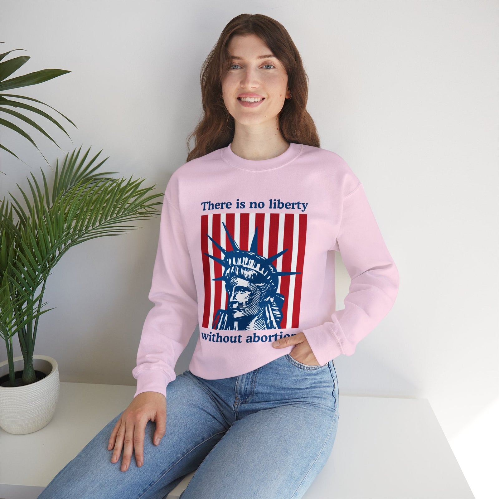 There is No Liberty Without Abortion Unisex Heavy Blend™ Crewneck Sweatshirt (Sizes S-5X)