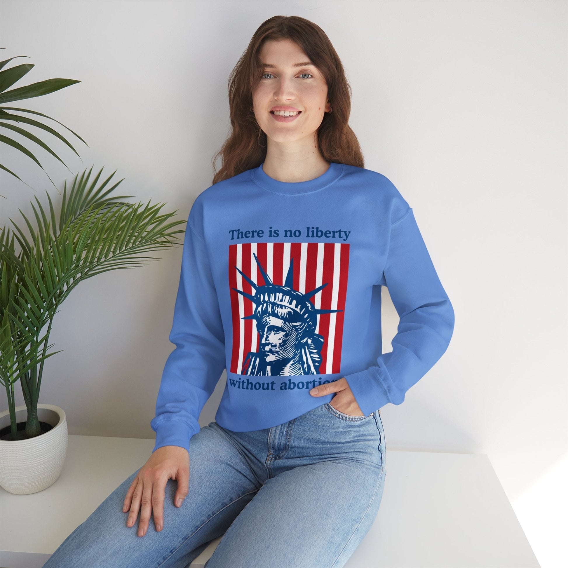 There is No Liberty Without Abortion Unisex Heavy Blend™ Crewneck Sweatshirt (Sizes S-5X)