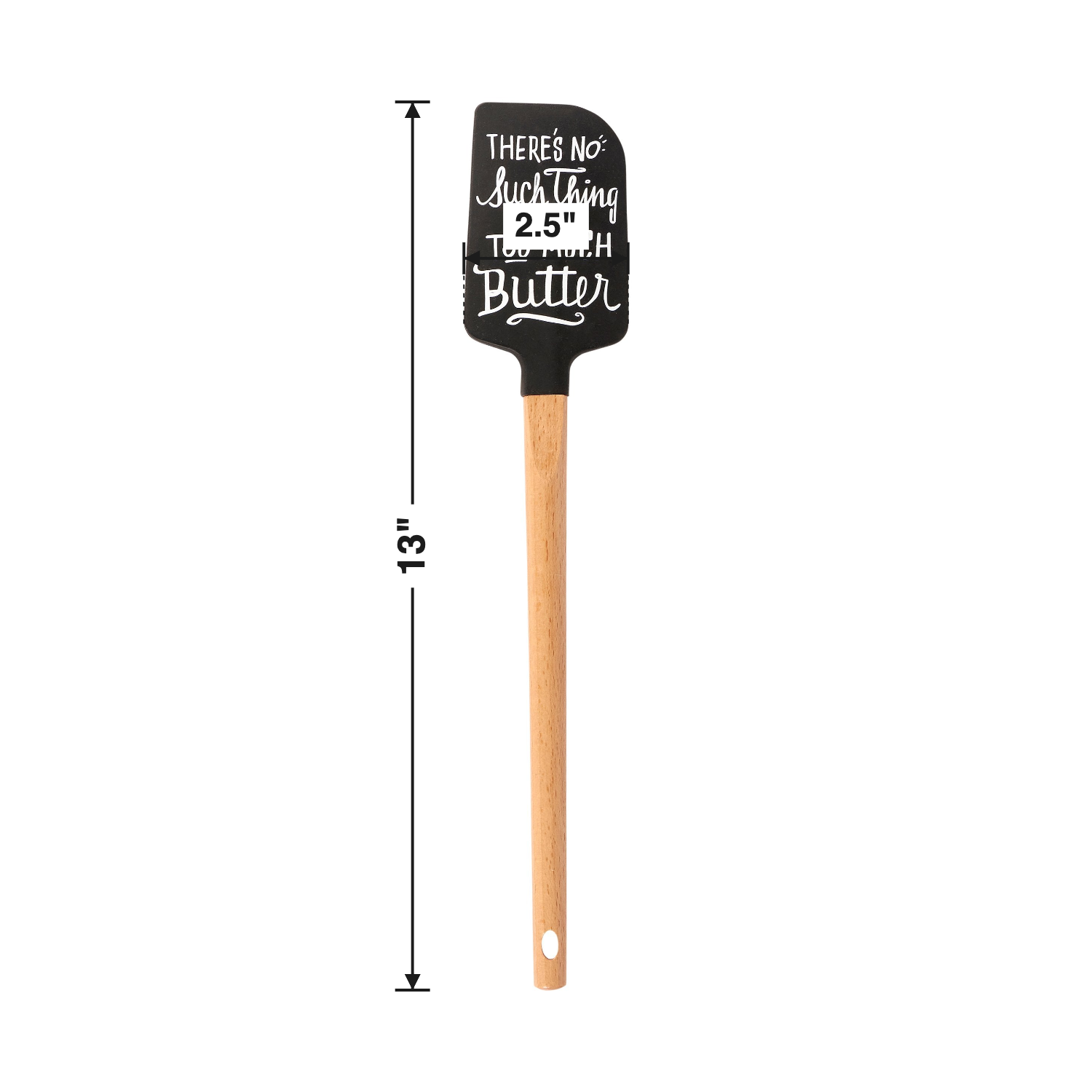 Size chart — 13" long x 2.5" head