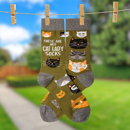 These Are My Cat Lady Socks | Cat Lovers | Unisex