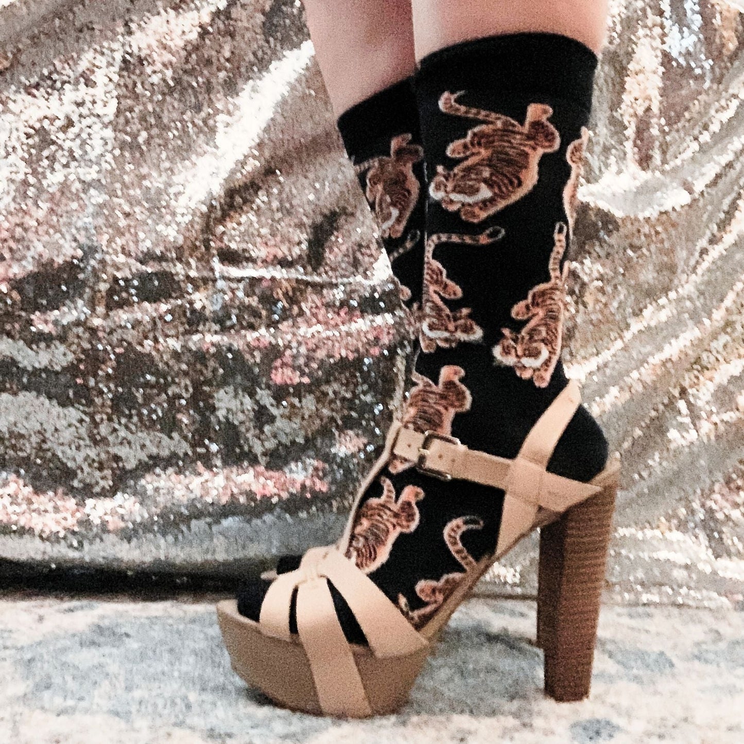 These Are My Knock 'Em Dead Socks with Tiger Motif | Gift for Her