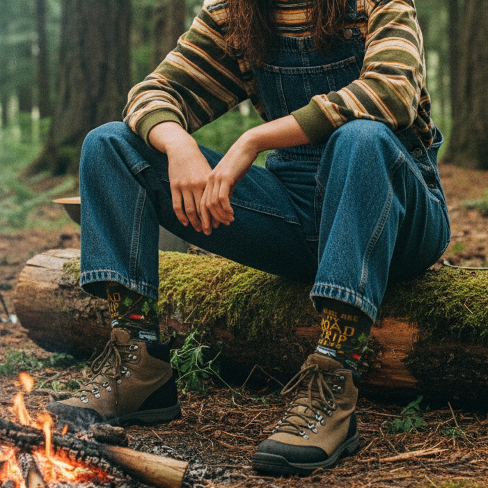 These Are My Road Trip Socks | Fun Travel-Inspired Crew Socks