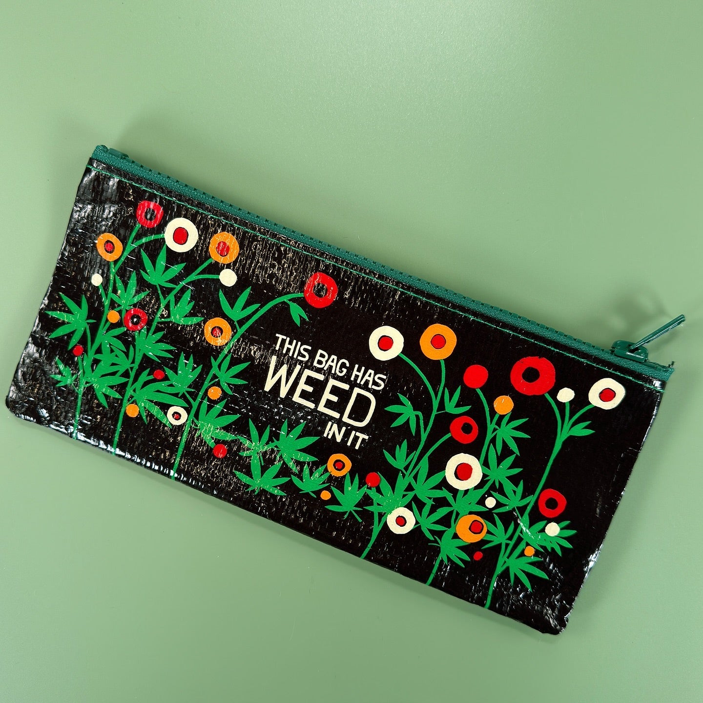 This Bag Has Weed In It Pencil Case | 4.25" x 8.5" | BlueQ at GetBullish