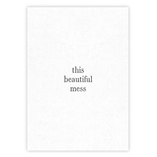 This Beautiful Mess Tea Towel | Cotton Flour Sack Kitchen Towel | 18" x 28"