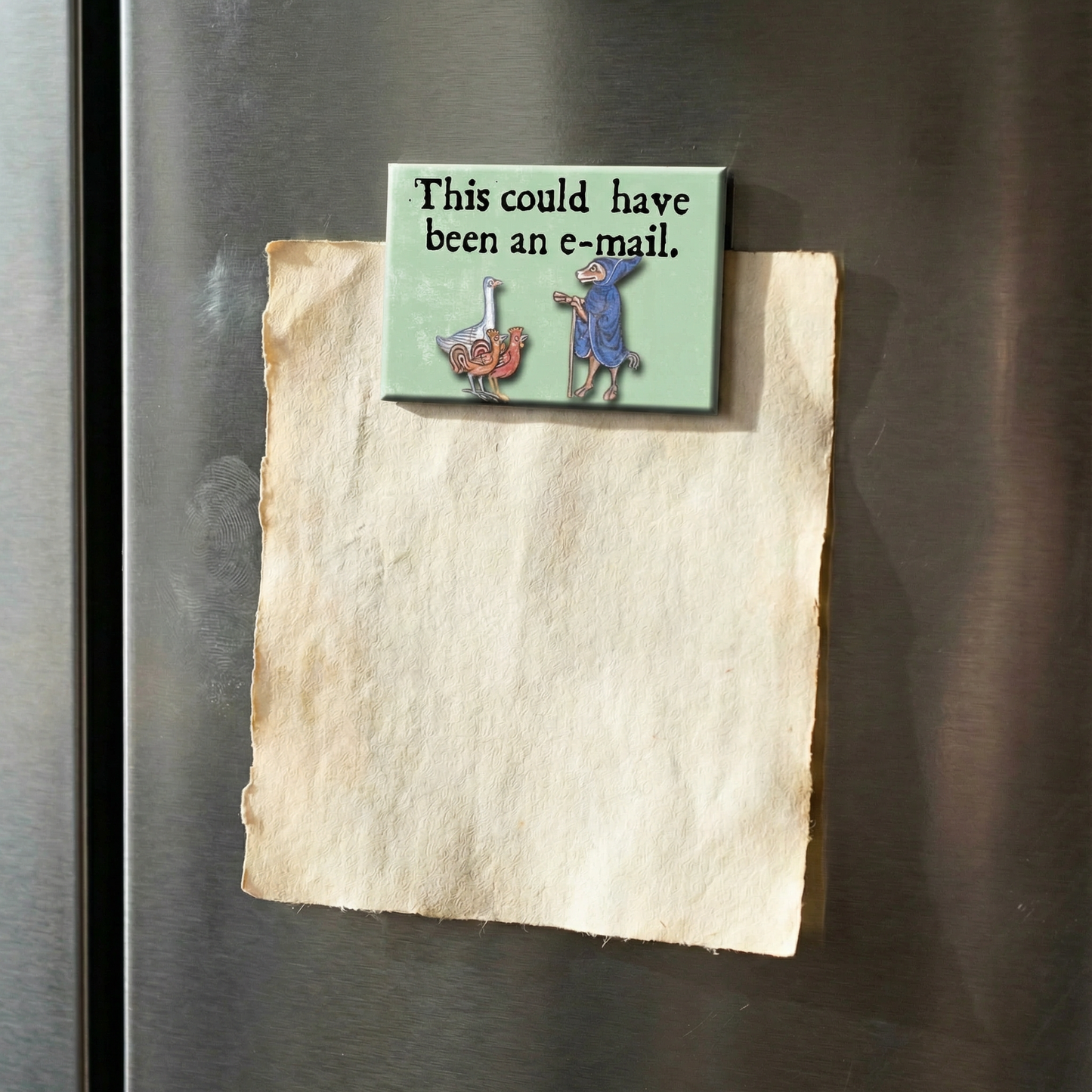 This Could Have Been An E-mail Medieval Marginalia Refrigerator Magnet | Funny Work Humor Magnet