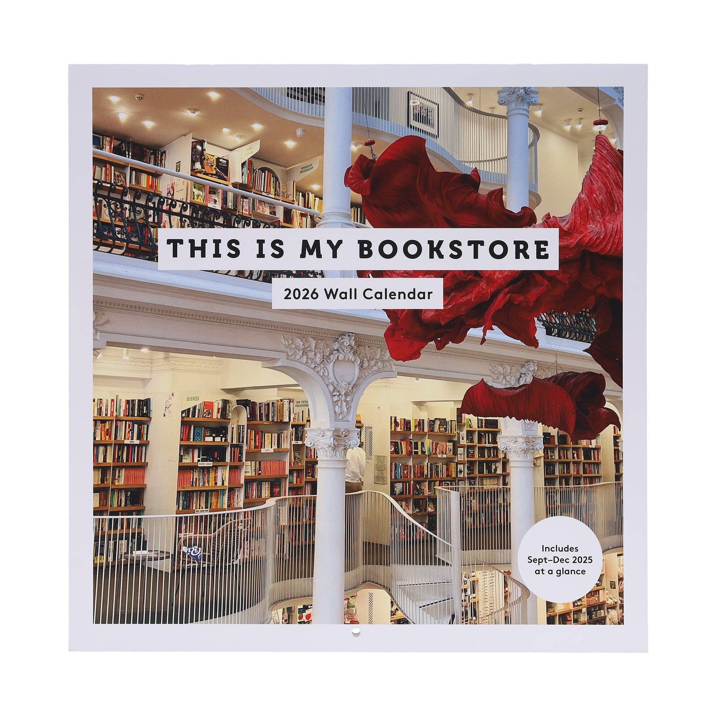This Is My Bookstore 2026 Wall Calendar | Bibliophiles Calendar Poster | 12'' x 12''