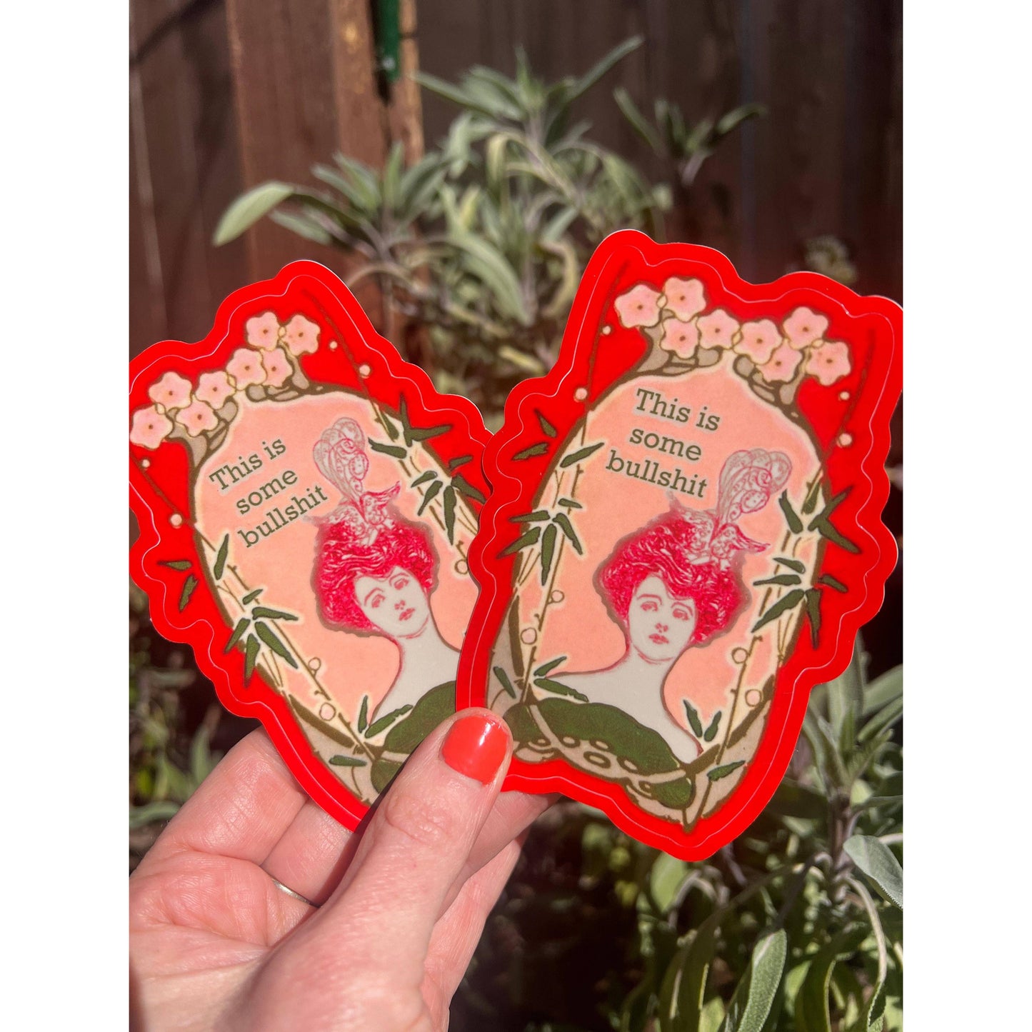 This Is Some Bullshit Vinyl Sticker | 3 Inch Funny Art Nouveau Waterproof Decal