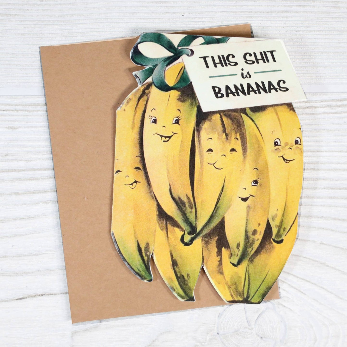 This Shit Is Bananas Blank Sympathy Greeting Card