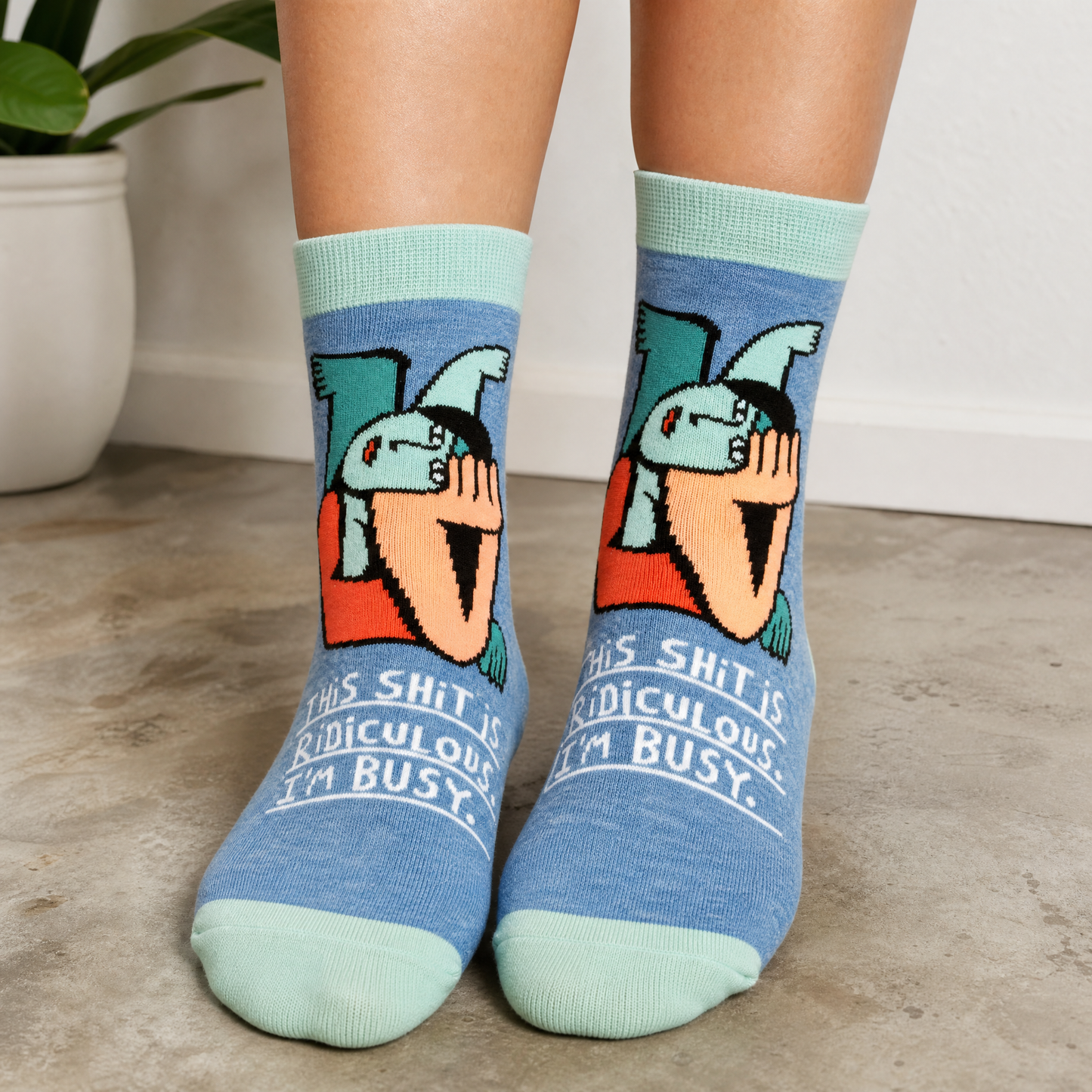 This Shit Is Ridiculous - I'm Busy Women's Ankle Socks | BlueQ at GetBullish