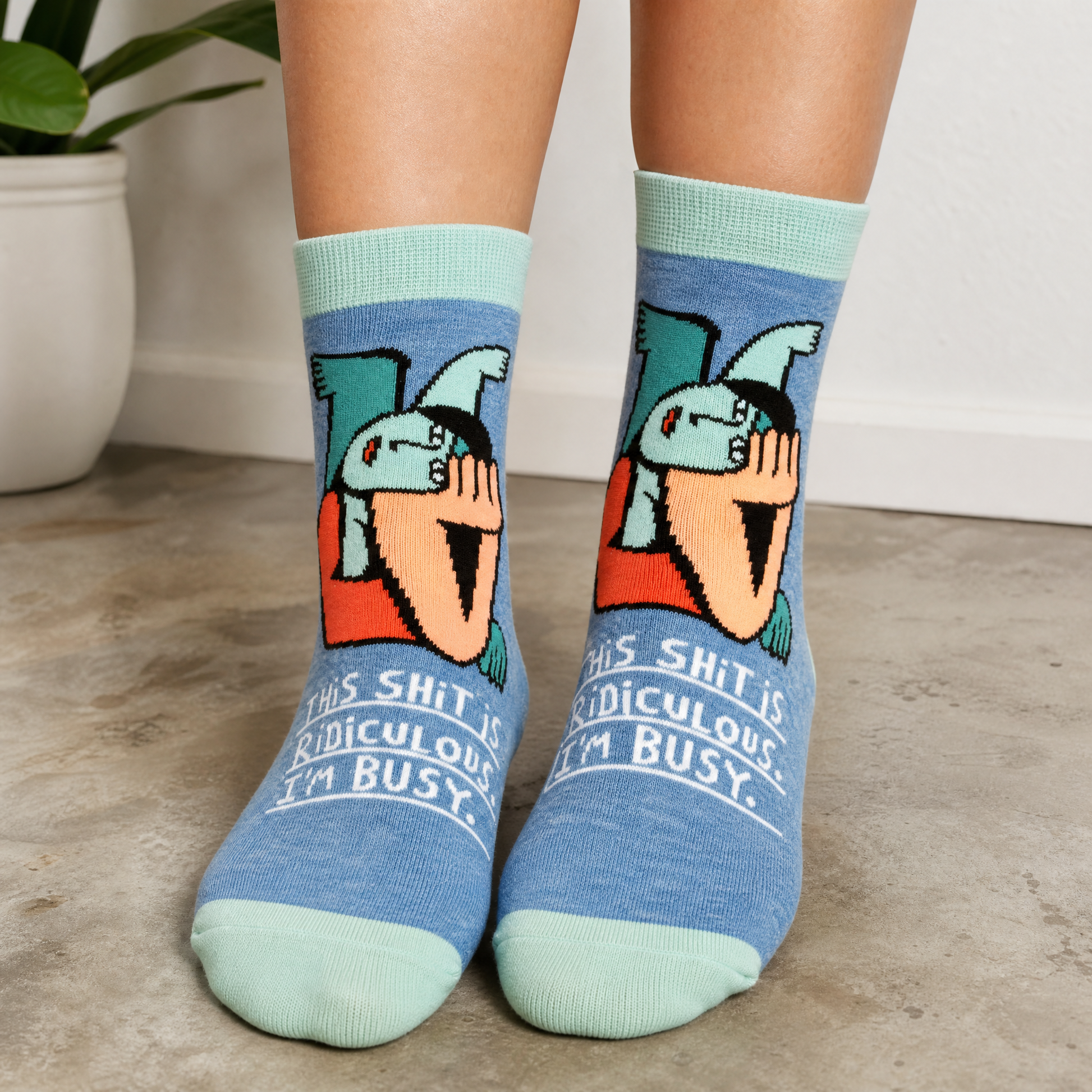This Shit Is Ridiculous - I'm Busy Women's Ankle Socks | BlueQ at GetBullish
