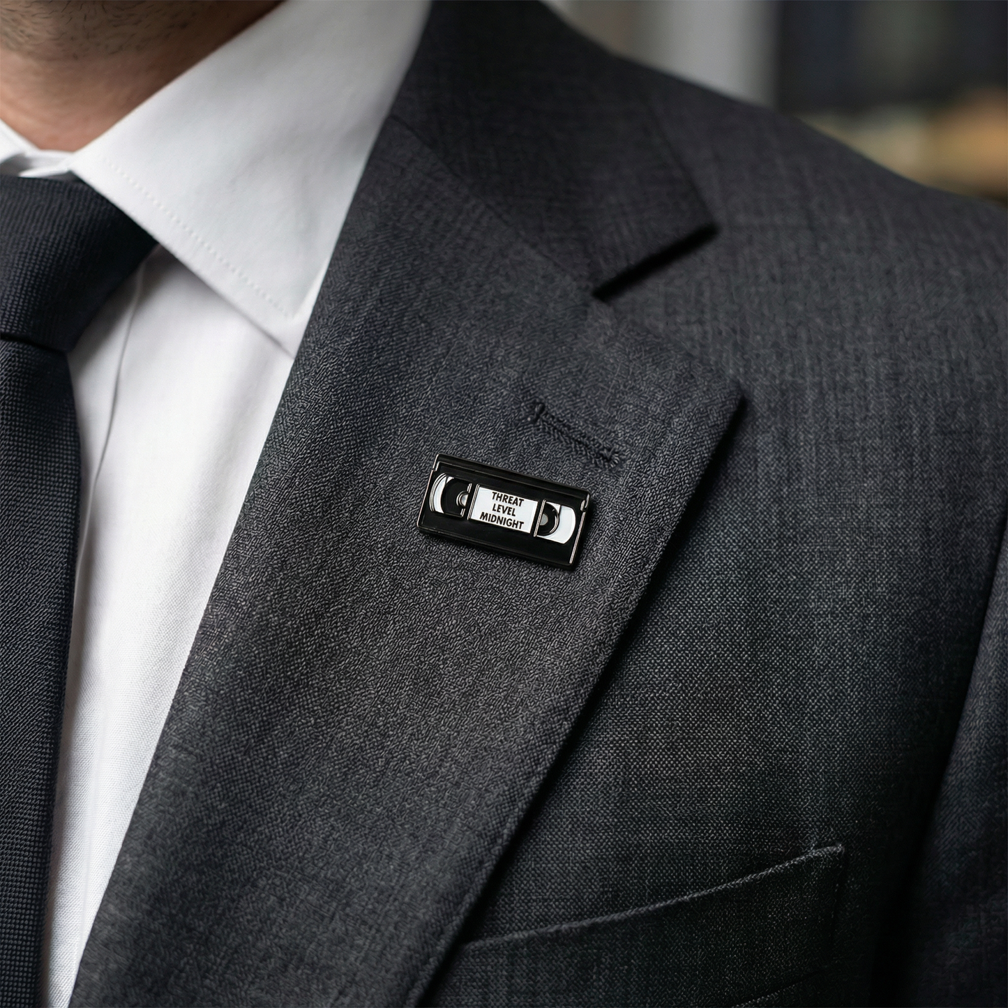 Threat Level Midnight VHS Enamel Pin | The Office Michael Scott Inspired Hard Lapel Pin