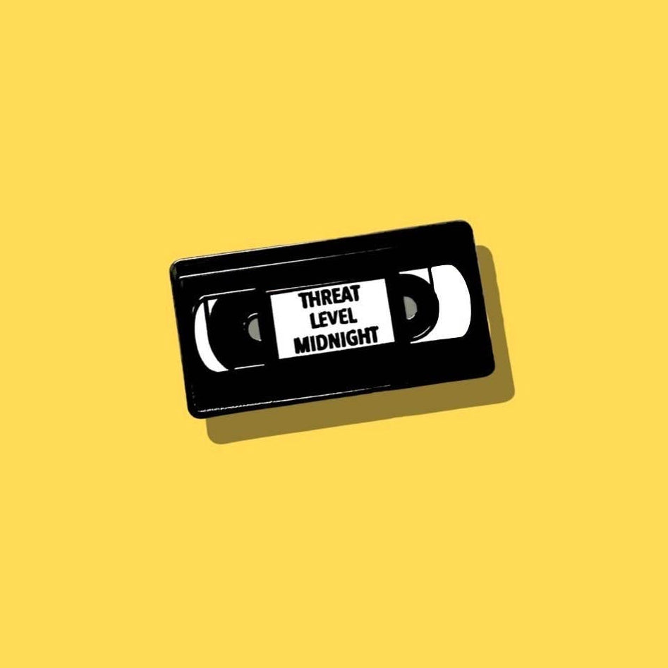 Threat Level Midnight VHS Enamel Pin | The Office Michael Scott Inspired Hard Lapel Pin