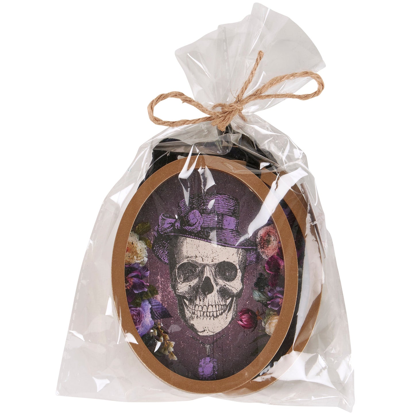 'Til Death Do Us Part Skull Hanging Decor Set | 3 Piece Oval Framed Spooky Ornaments