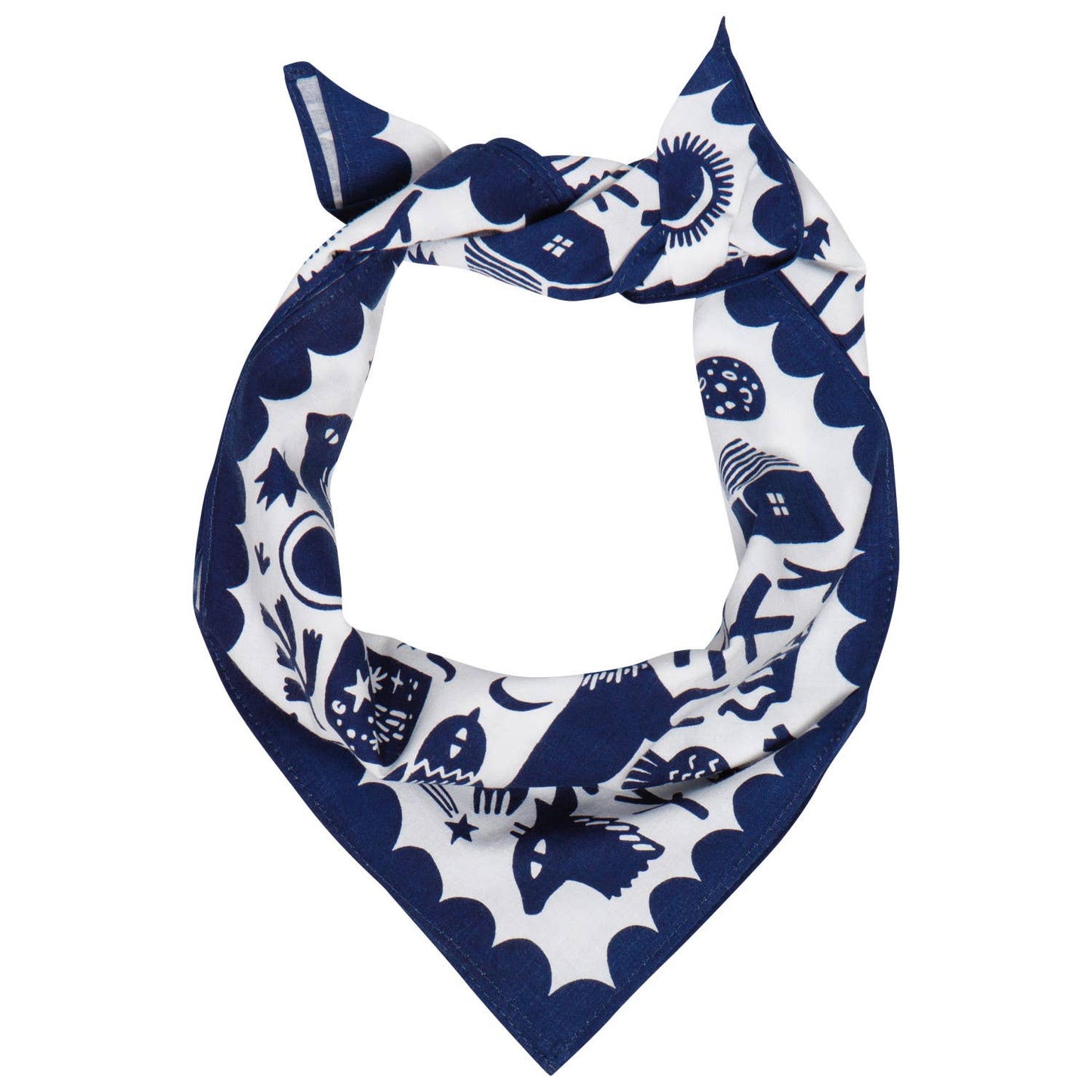 Timber Recycled Cotton Bandana | Scarf Handkerchief Neckerchief | 21" x 21"