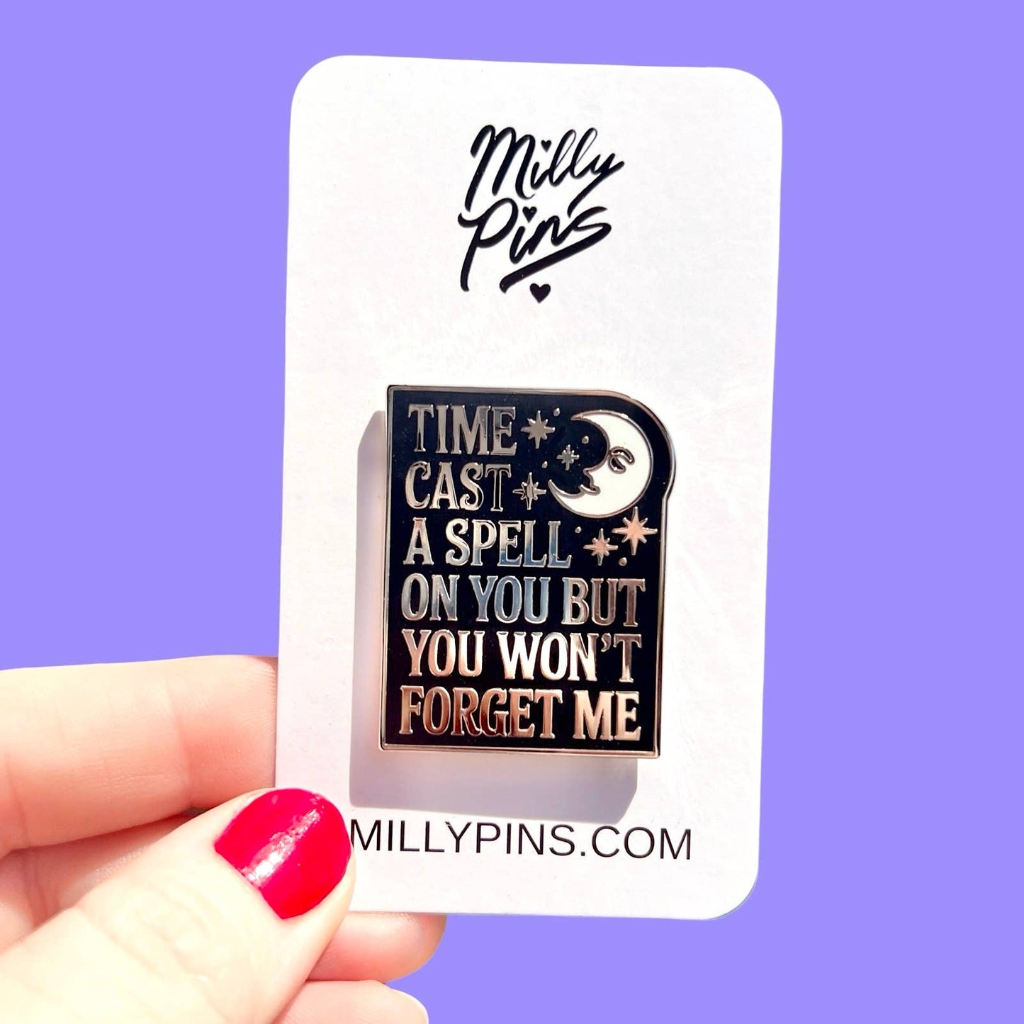 Time Cast A Spell On You But You Won’t Forget Me Silver Springs Fleetwood Mac Enamel Pin | Stevie Nicks Inspired Brooch