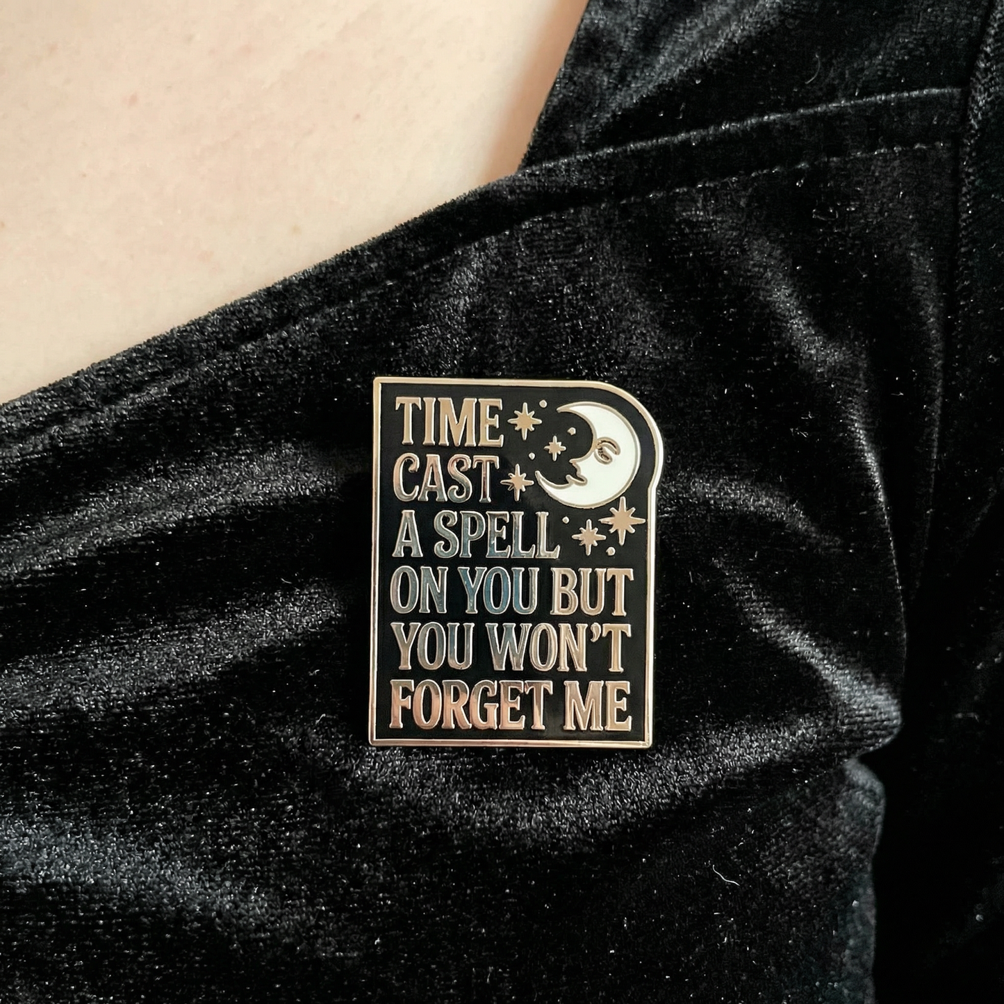 Time Cast A Spell On You But You Won’t Forget Me Silver Springs Fleetwood Mac Enamel Pin | Stevie Nicks Inspired Brooch