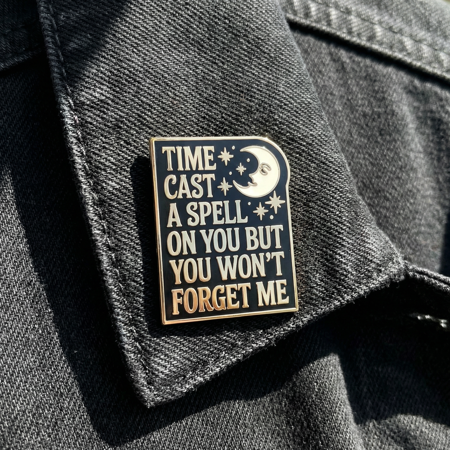 Time Cast A Spell On You But You Won’t Forget Me Silver Springs Fleetwood Mac Enamel Pin | Stevie Nicks Inspired Brooch