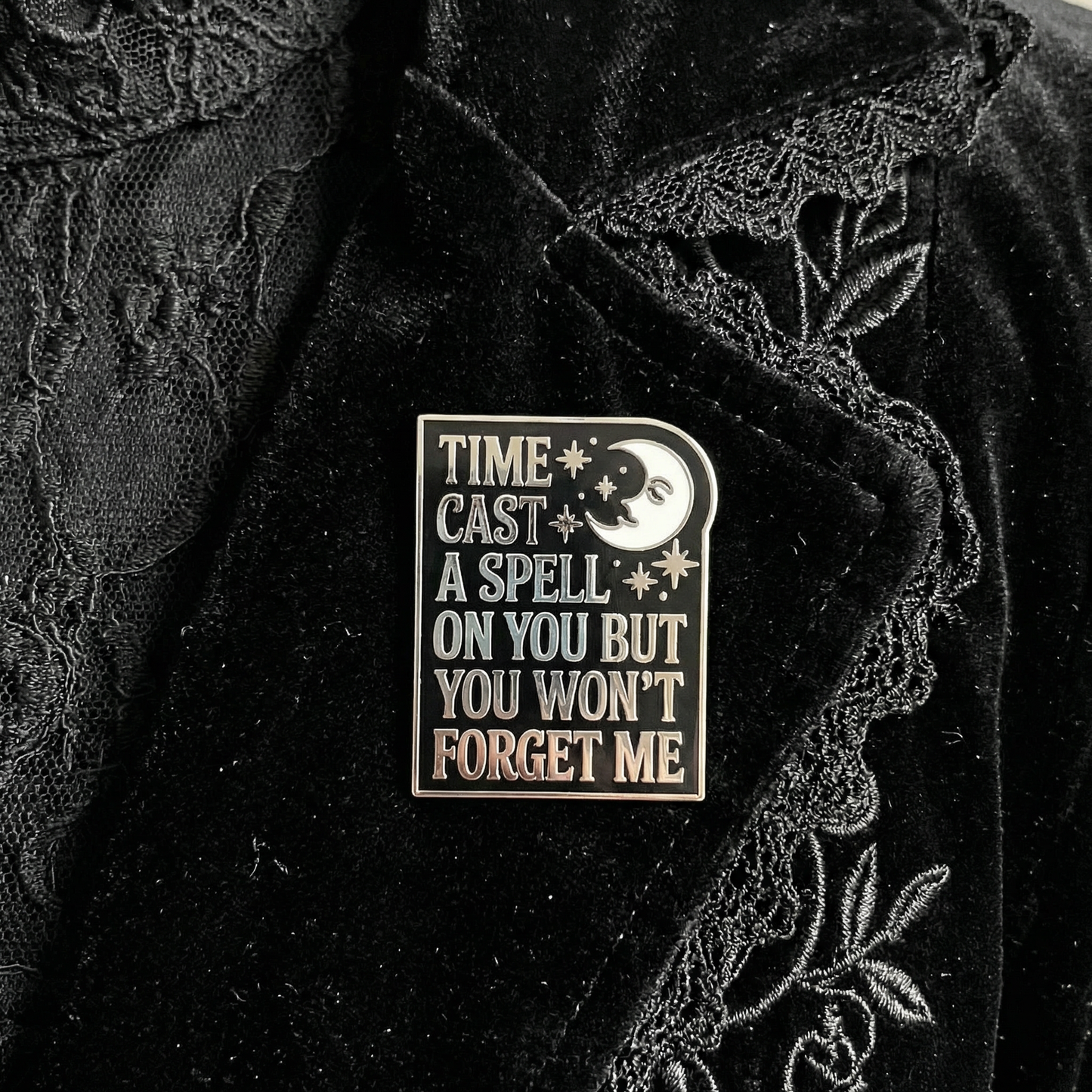 Time Cast A Spell On You But You Won’t Forget Me Silver Springs Fleetwood Mac Enamel Pin | Stevie Nicks Inspired Brooch