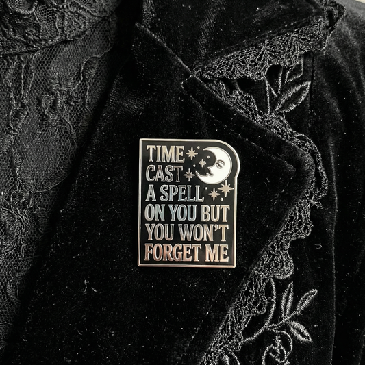 Time Cast A Spell On You But You Won’t Forget Me Silver Springs Fleetwood Mac Enamel Pin | Stevie Nicks Inspired Brooch