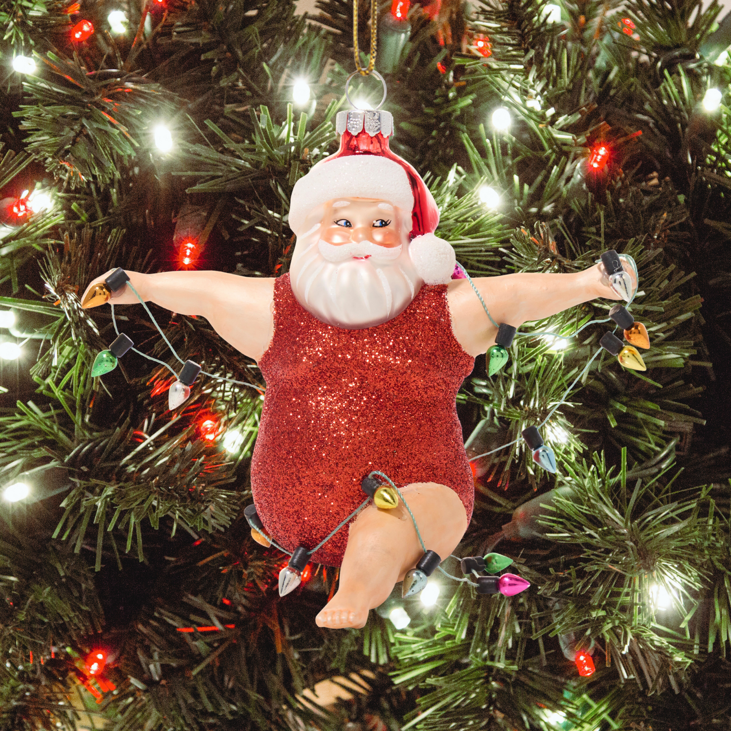 Tiny Dancer Hand-Blown Glass Christmas Holiday Ornament | Naughty Funny Xmas Gift