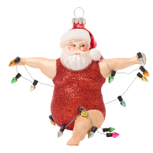 Decorative Christmas ornament of a Santa Claus figure
