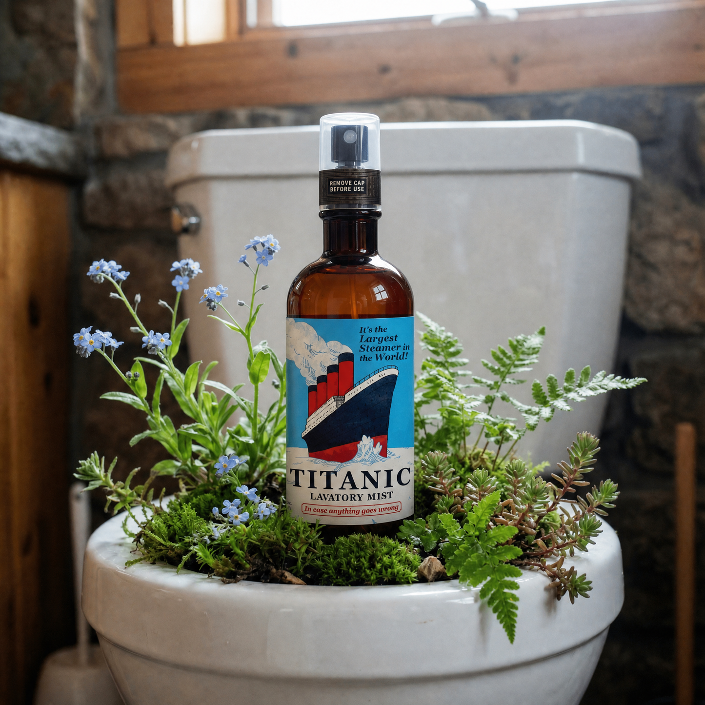 Titanic Lavatory Mist in Vetiver and Rose Scent | BlueQ at GetBullish-BlueQ-The Bullish Store