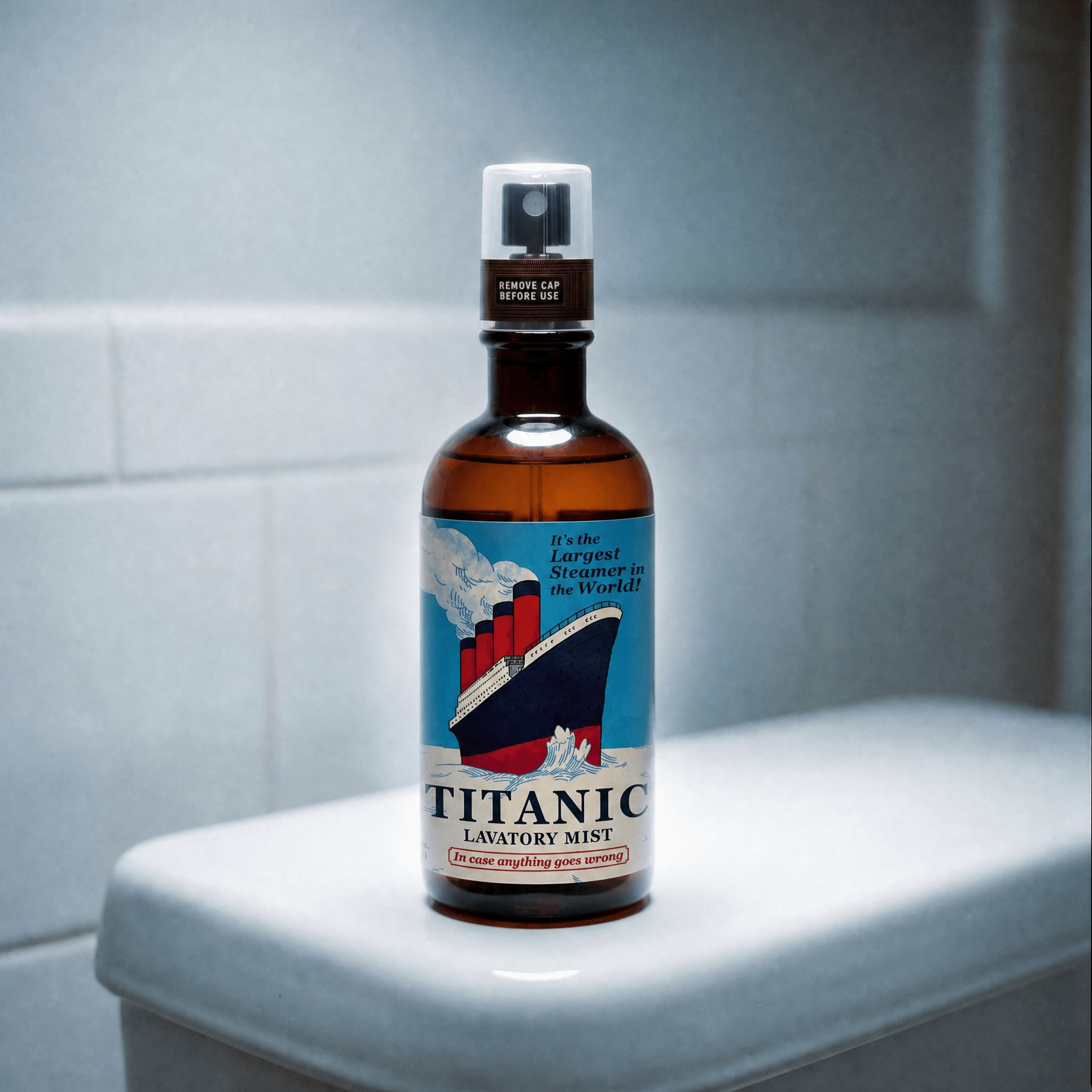 Titanic Lavatory Mist in Vetiver and Rose Scent | BlueQ at GetBullish-BlueQ-The Bullish Store