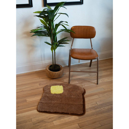Toast Bread Ultrasoft Rug | Slip Resistant Door Mat 22" x 24