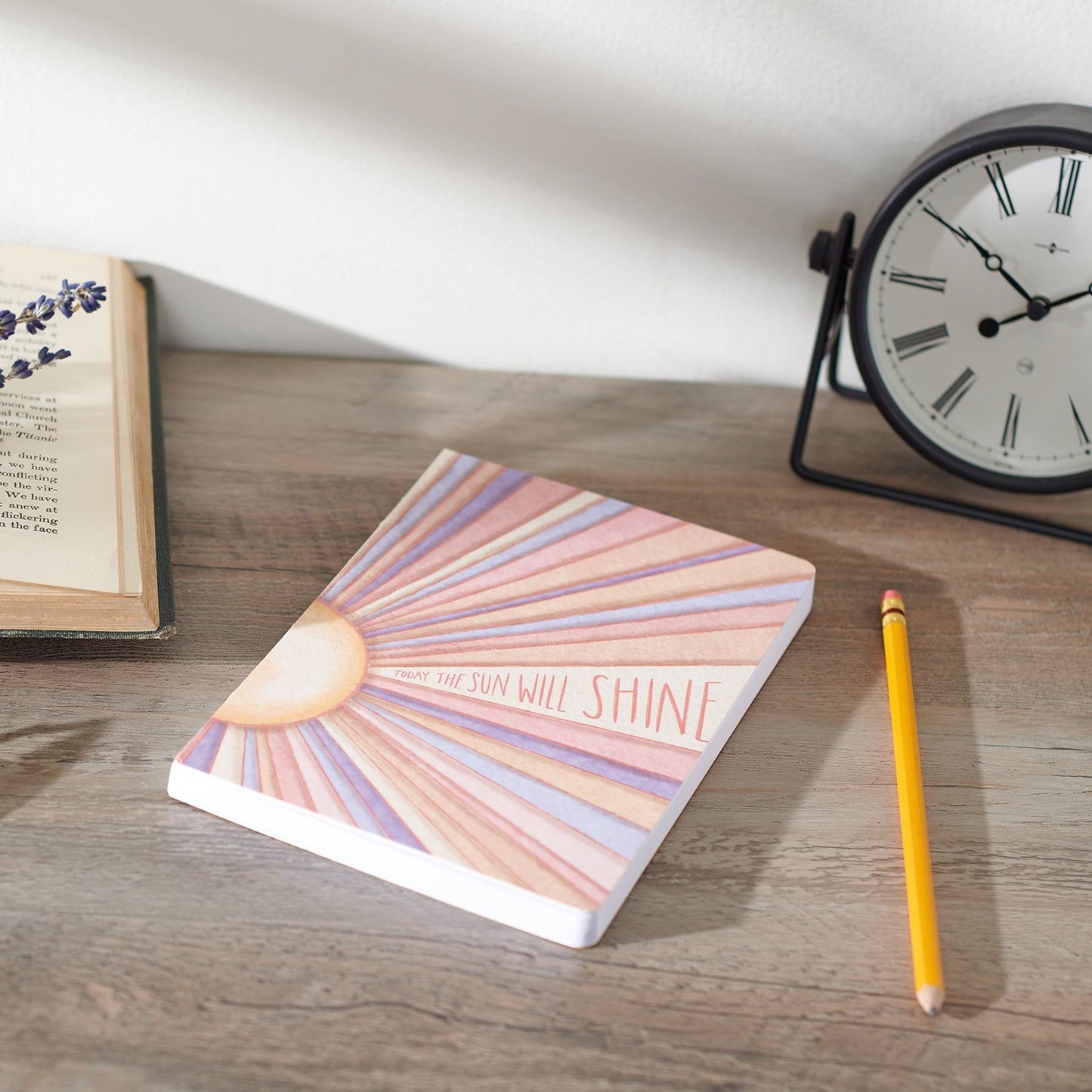 Today The Sun Will Shine Journal | Double-Sided Sun Artwork Design Notebook