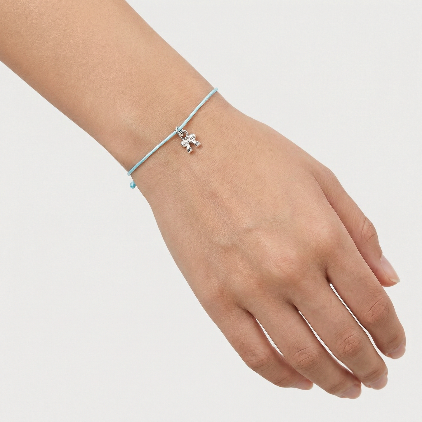 Today's Your Day! Birthday Bracelet on a Gift Card | Silver Ribbon Bow Charm Jewelry
