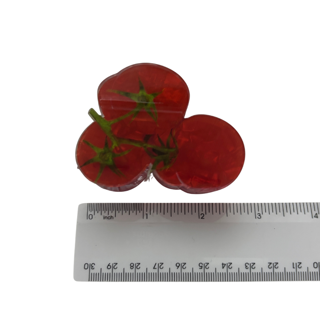 Tomato Gardener Hair Claw | Velvet Claws | ~2.75"