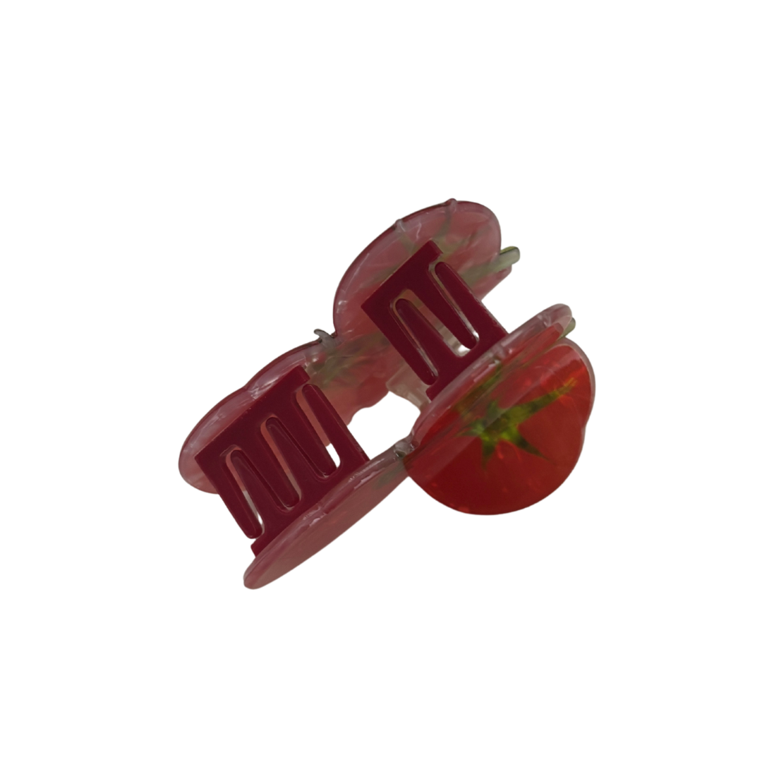 Tomato Gardener Hair Claw | Velvet Claws | ~2.75"