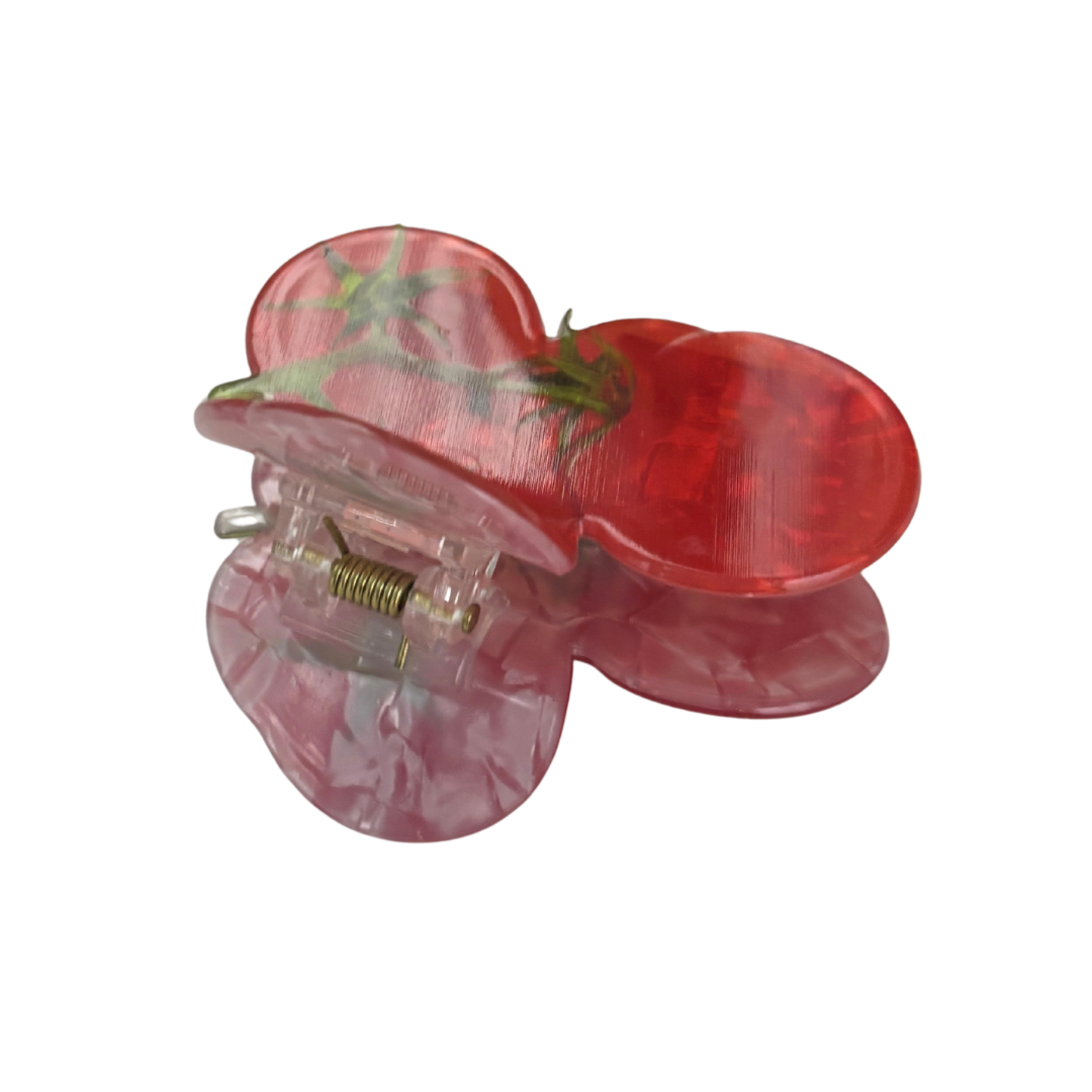 Tomato Gardener Hair Claw | Velvet Claws | ~2.75"