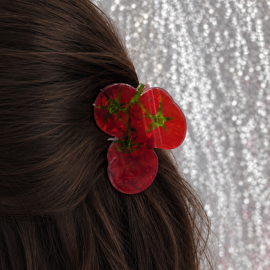 Tomato Gardener Hair Claw | Velvet Claws | ~2.75"-Velvet Claws-The Bullish Store