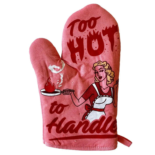 Too Hot To Handle Oven Mitt | Kitchen Thermal Single Pot Holder