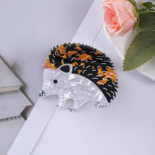 Tortoiseshell Hedgehog Acrylic Hair Claw Clip-SoapElenGlen-The Bullish Store