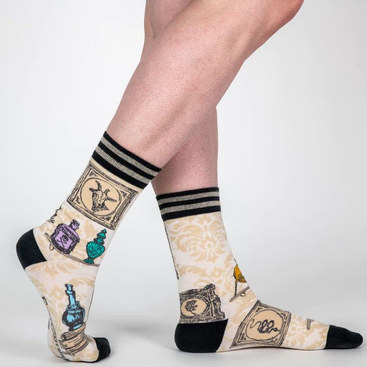 Toxic Curiosities Crew Socks | Victorian Themed Socks
