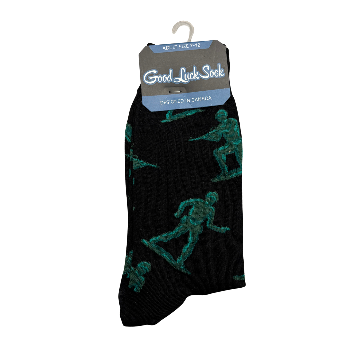 Toy Soldiers Men’s Crew Socks | Novelty Black Socks