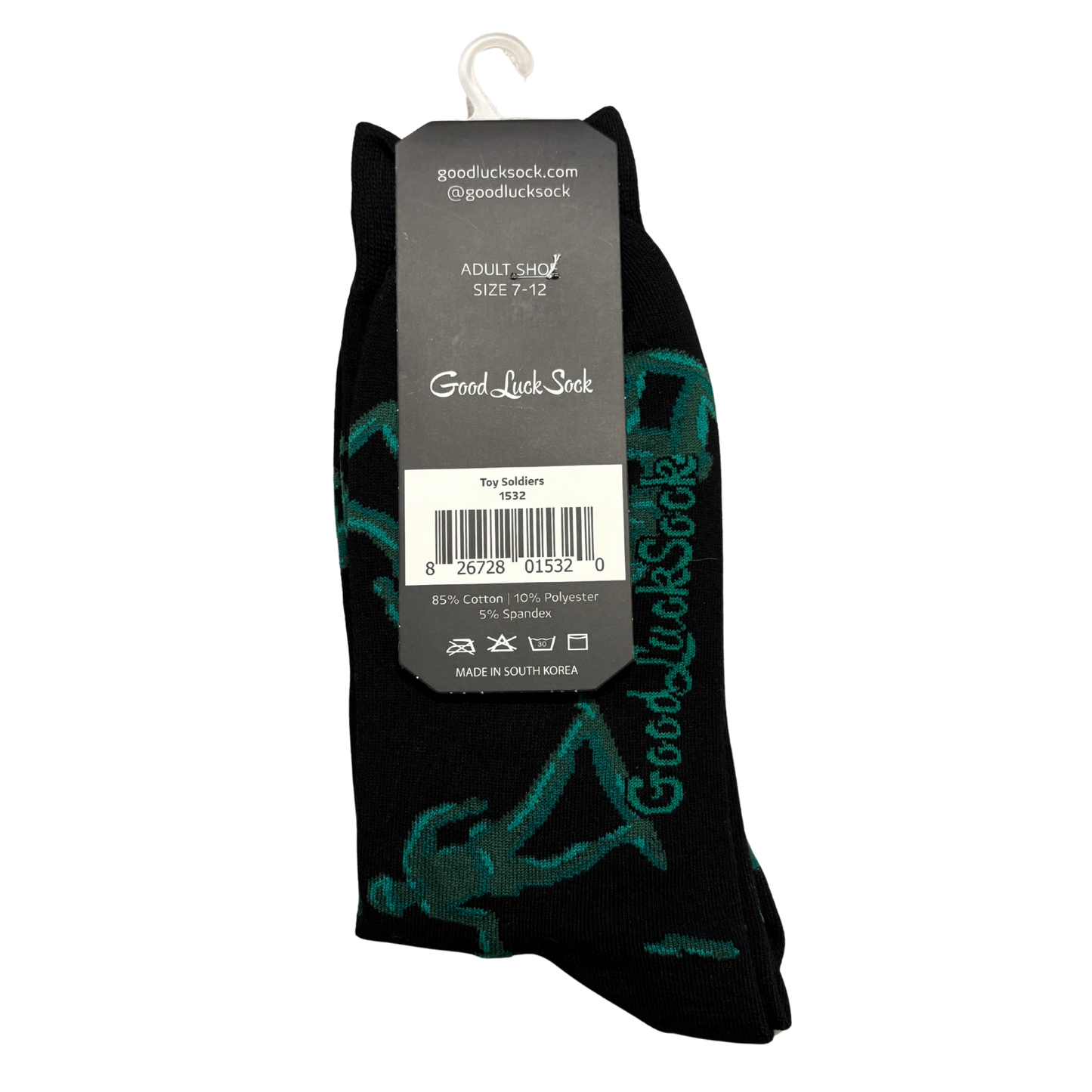 Toy Soldiers Men’s Crew Socks | Novelty Black Socks